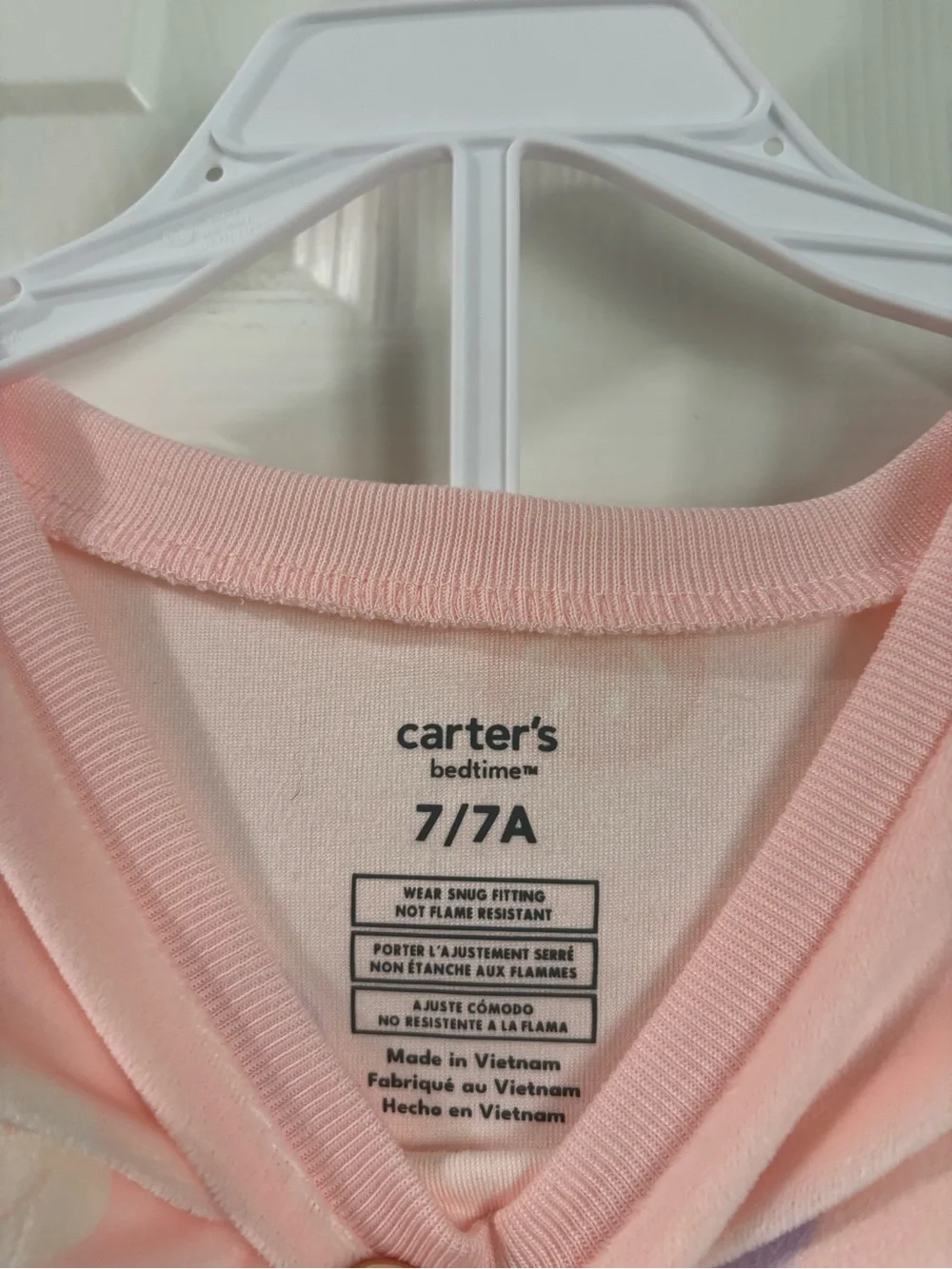 Carter's Pink Smiley Face Pajama Set with Pastel Dots